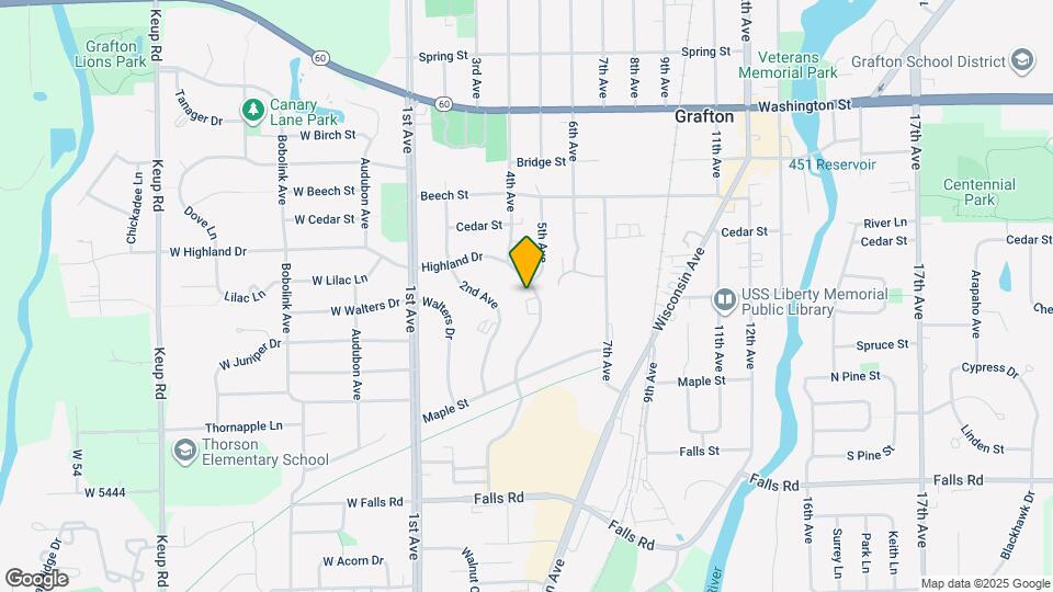 1631 Highland Dr Mapa y Detalles de la Ubicación