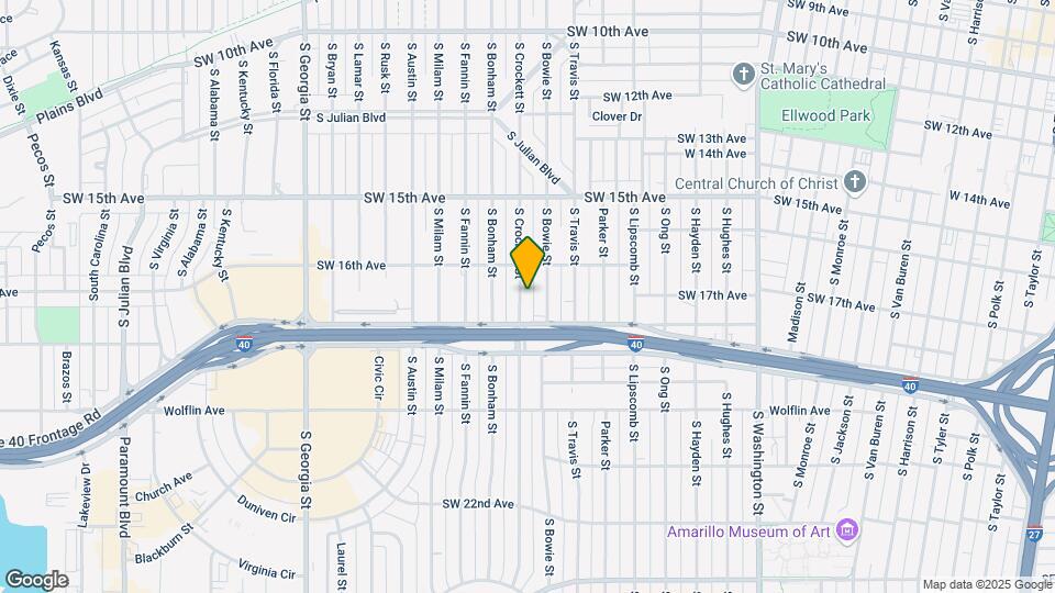 1611 Crockett St Map and Location Details