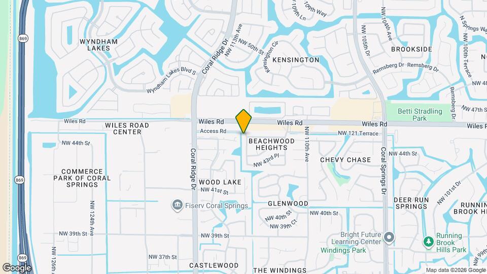 4500 NW 113th Terrace Map and Location Details