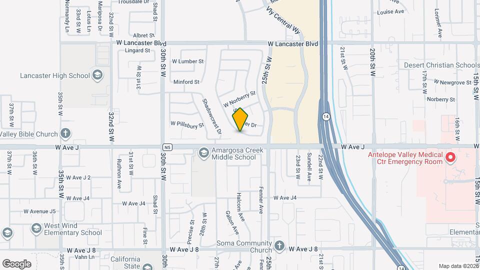 2602 Overland Ave Map and Location Details