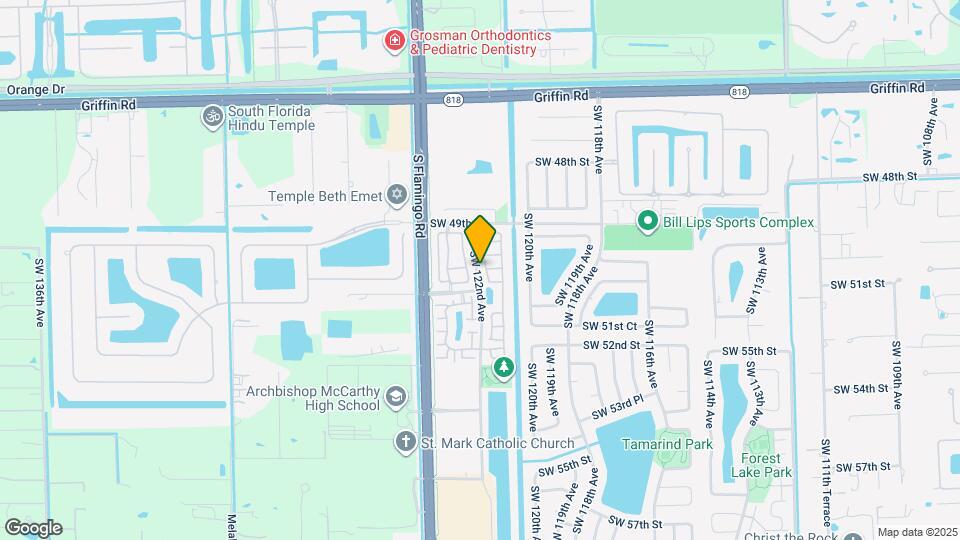 5033 SW 121st Terrace Map and Location Details