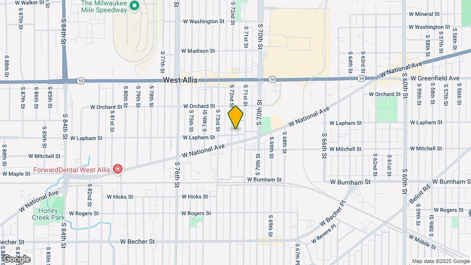 1578 S 72nd St Map and Location Details