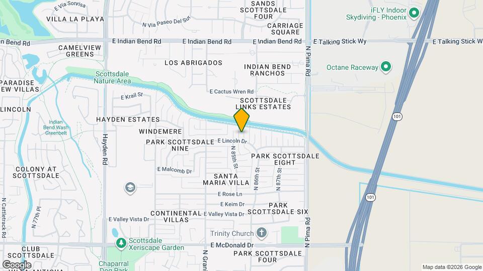 6508 N 85th Pl Map and Location Details