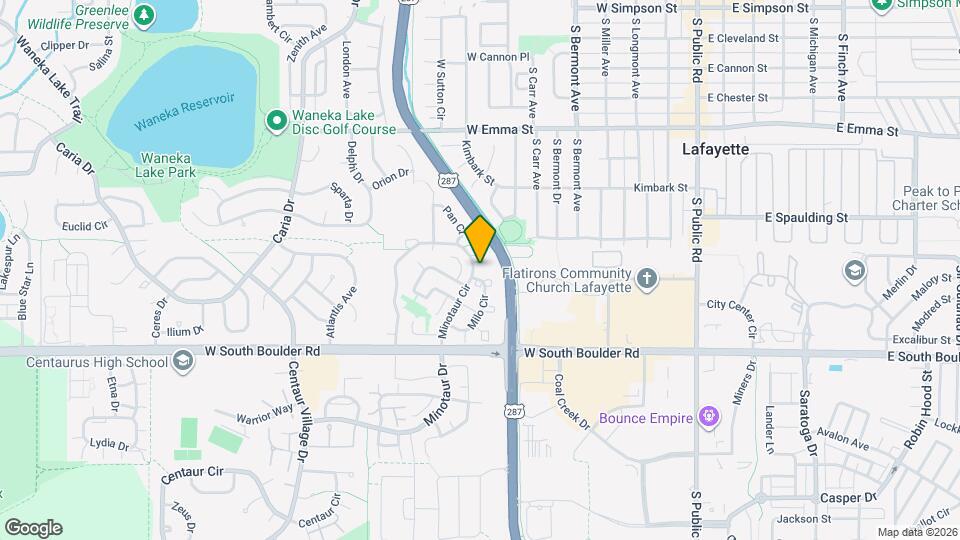 970 Milo Cir Map and Location Details