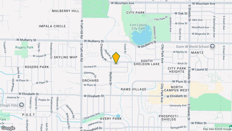 1832 Orchard Pl Map and Location Details