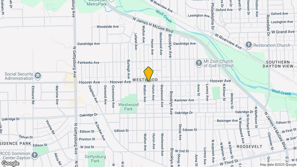 3216 Hoover Ave Map and Location Details