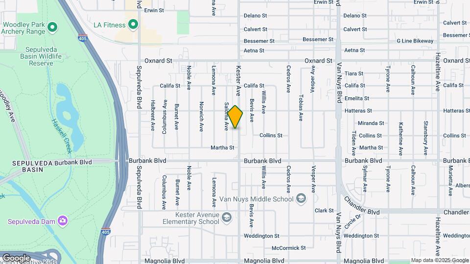 5709 Kester Ave Map and Location Details