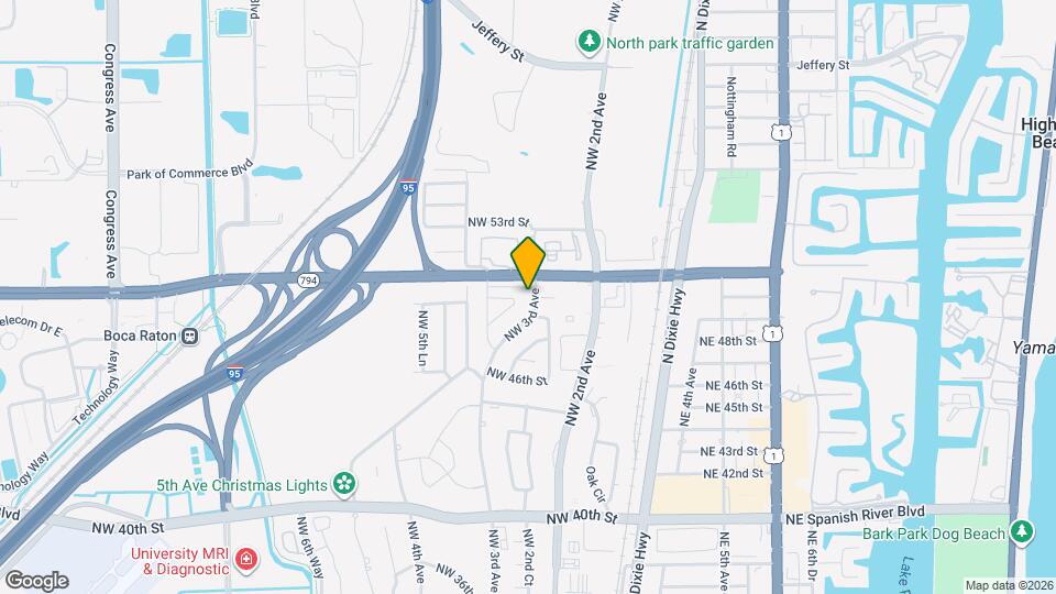 5033 NW 3rd Ave Map and Location Details