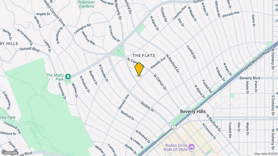 702 N Beverly Dr Map and Location Details