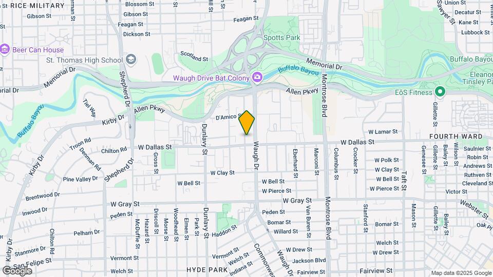 839 Rosine St Map and Location Details
