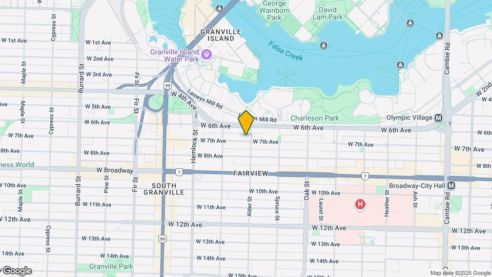 1215 W 7th Ave Map and Location Details