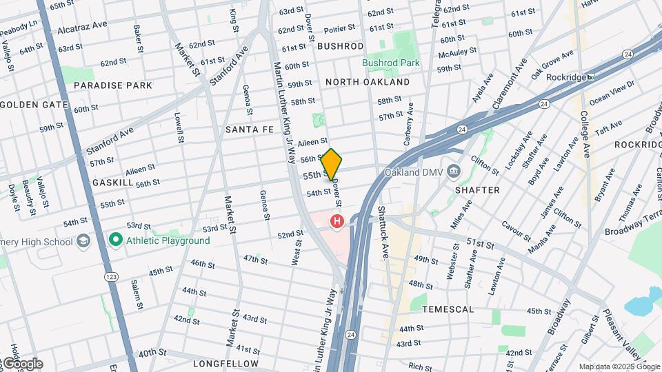 5405 Dover St Map and Location Details
