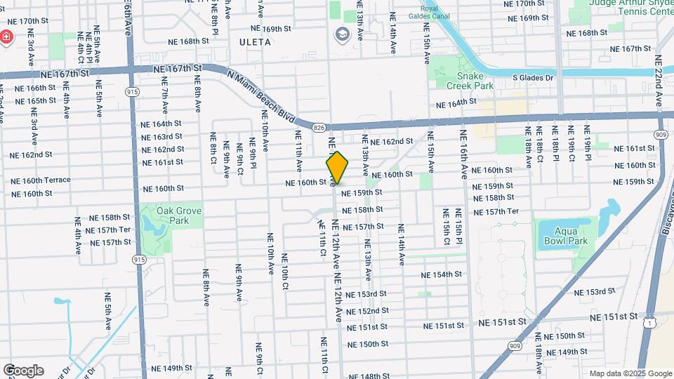 1201 NE 159th St Map and Location Details