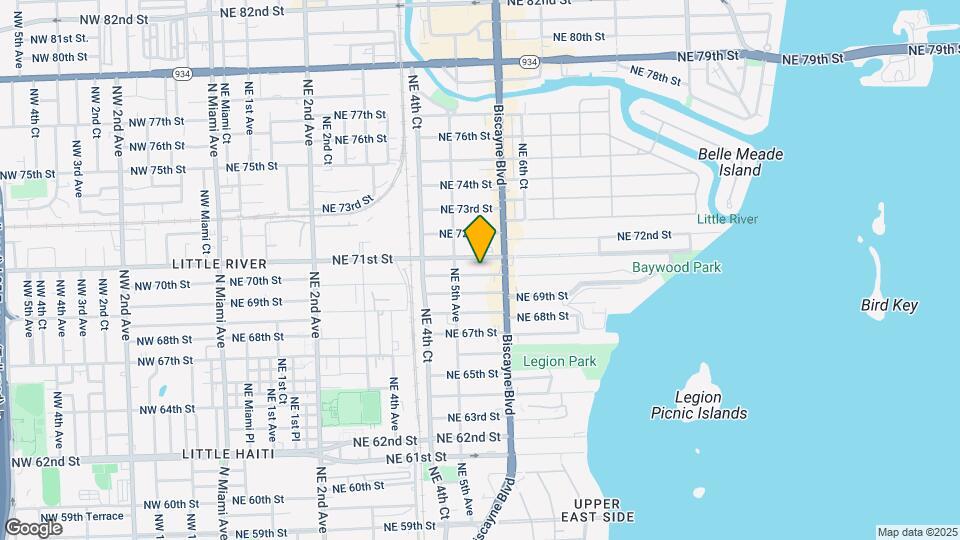 555-557 NE 70th St Mapa y Detalles de la Ubicación