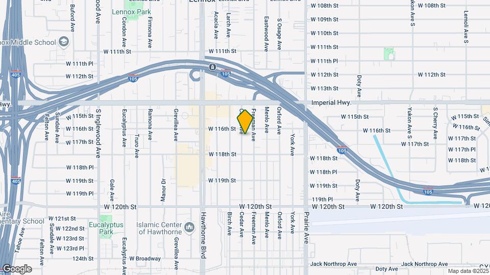 11626 Cedar Ave Map and Location Details