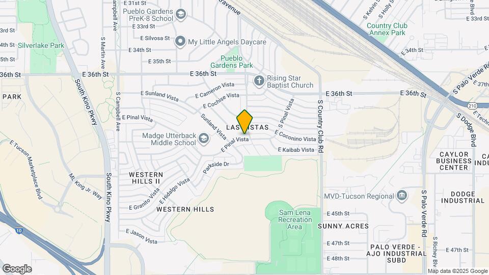 2581 E Pinal Vista Map and Location Details