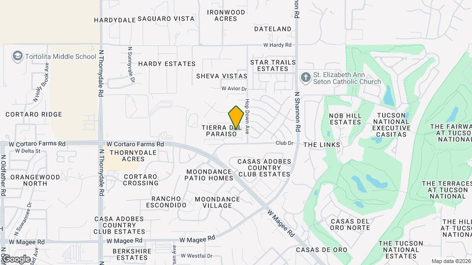8452 N Avd De La Bellota Mapa y Detalles de la Ubicación