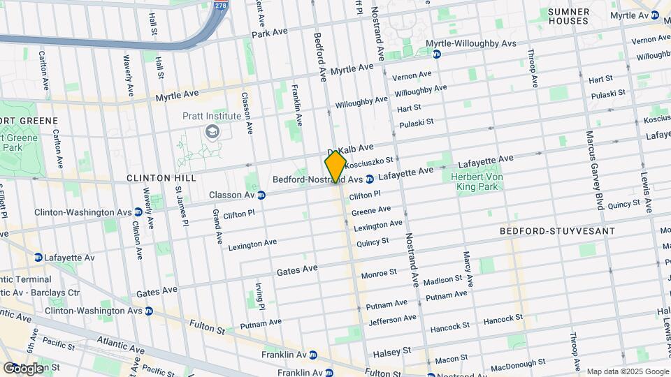 1044 Bedford Ave Map and Location Details