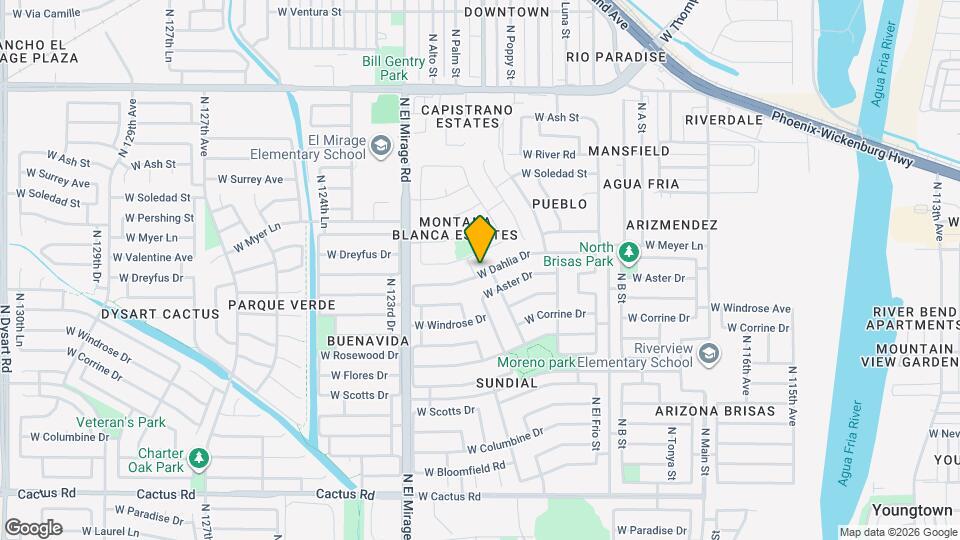 12112 W Dahlia Dr Mapa y Detalles de la Ubicación