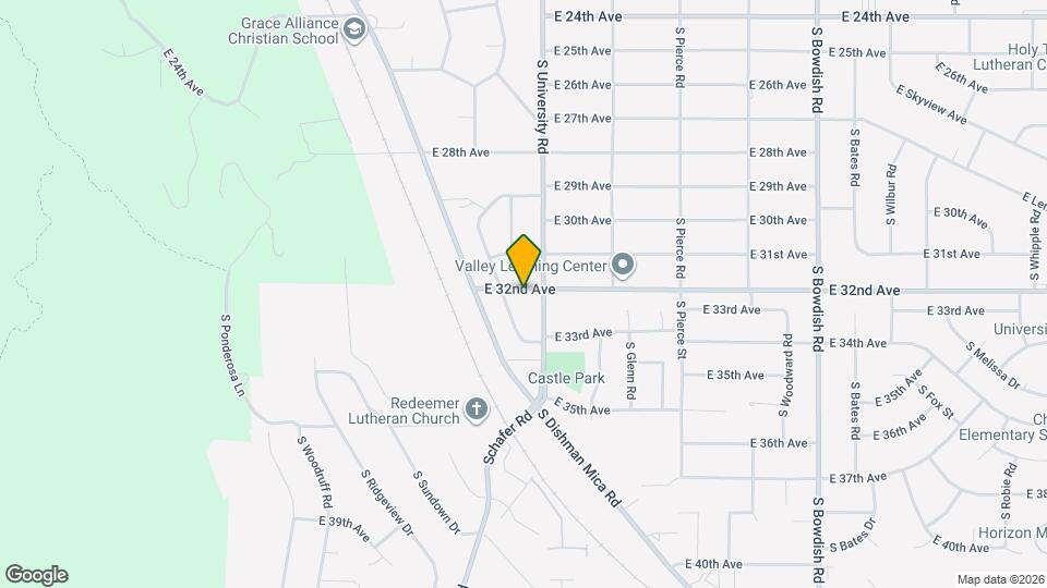 10610-10612 E 32nd Ave Map and Location Details