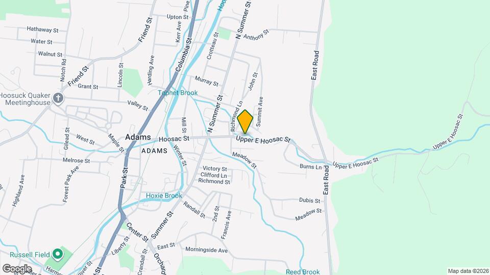 40 E Hoosac St Map and Location Details