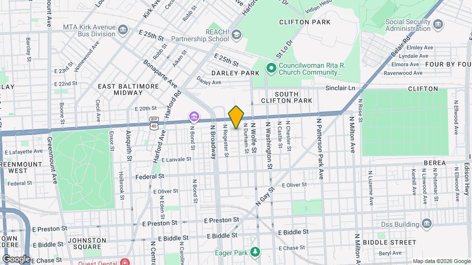 1812 Rutland Ave Map and Location Details