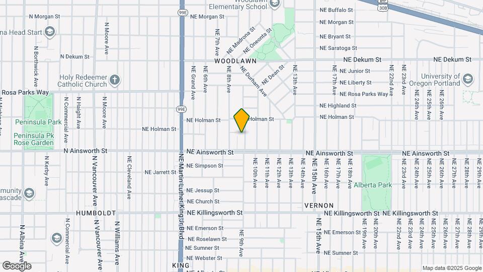 6117 NE 9th Ave Map and Location Details