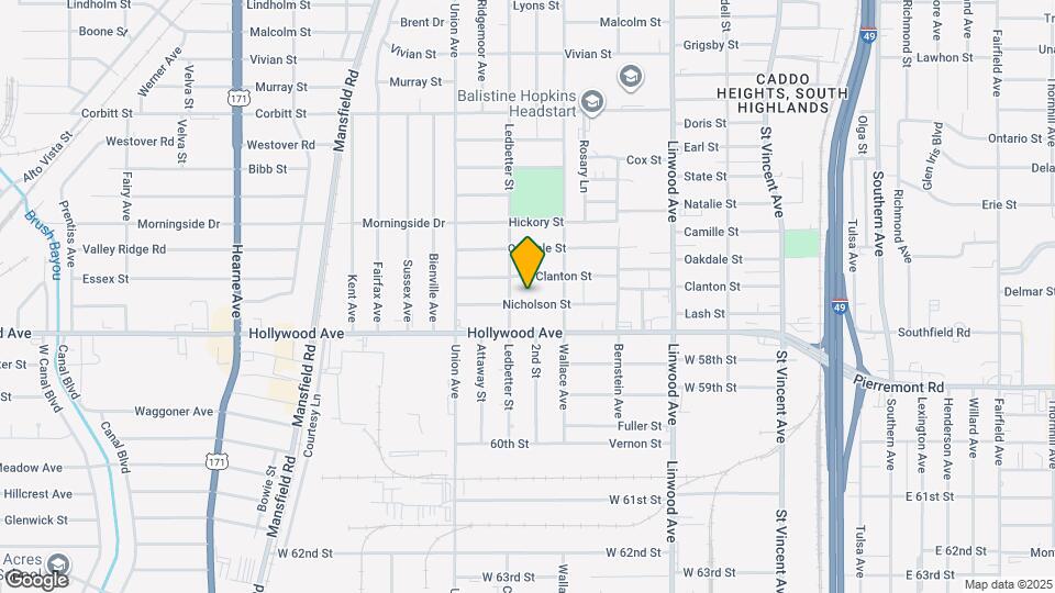 1844 Nicholson St Map and Location Details