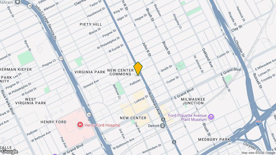 7609 Woodward Ave Map and Location Details