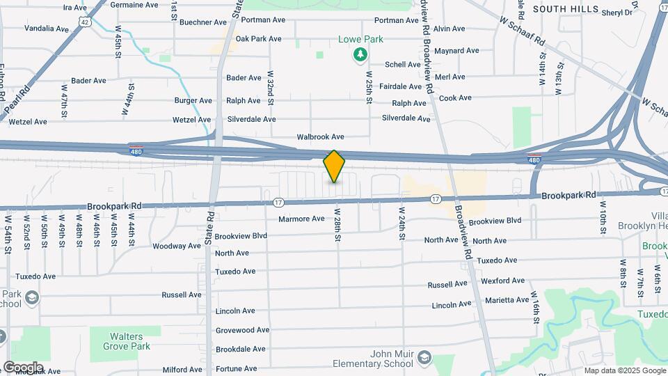 2700 Brookpark Rd Map and Location Details