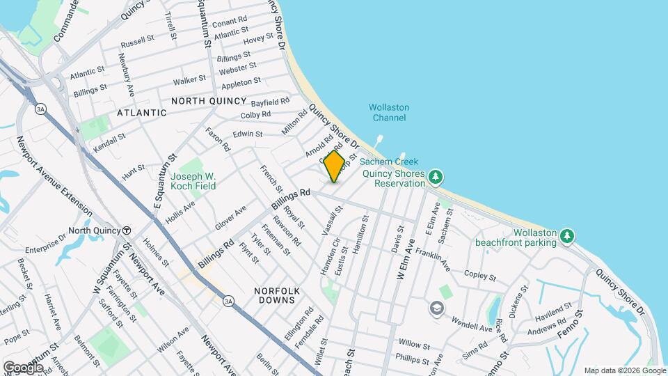 8 Channing St Map and Location Details