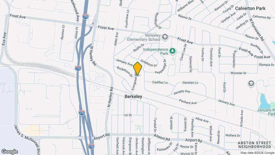 6452 Evergreen Blvd Map and Location Details
