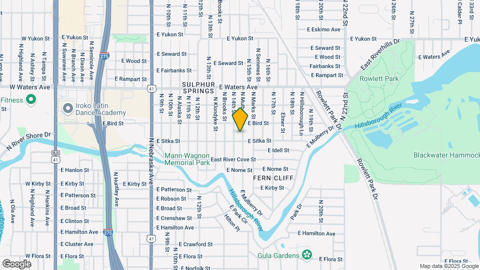 8108 N Mulberry St Map and Location Details