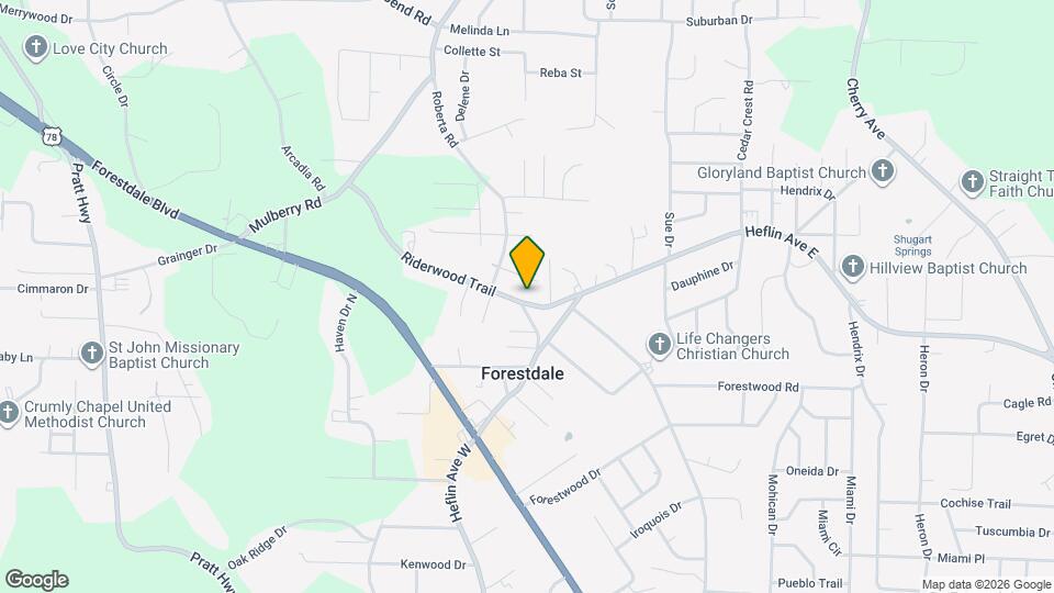 1647 Riderwood Trail Map and Location Details