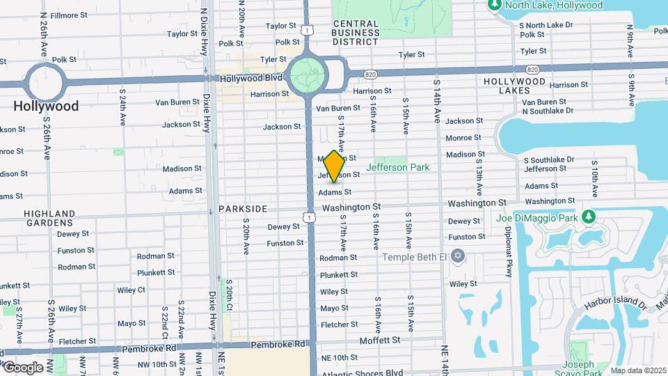 1703-1711 Adams St Mapa y Detalles de la Ubicación