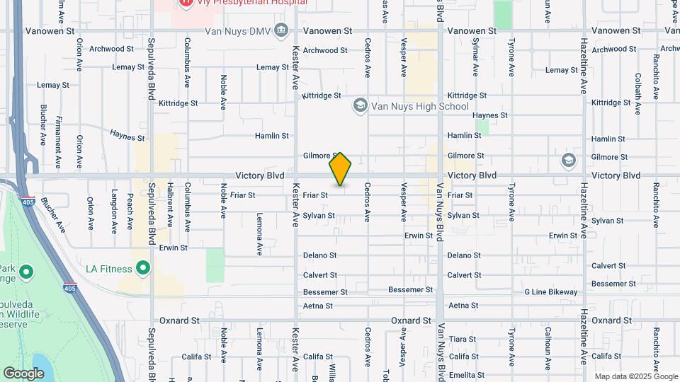 14747 Friar St Mapa y Detalles de la Ubicación