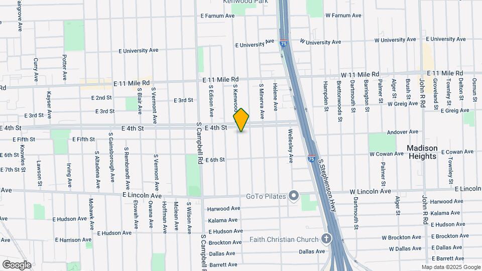 419 S Kenwood Ave Map and Location Details