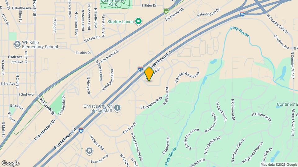 2562 N Fox Run Dr Mapa y Detalles de la Ubicación