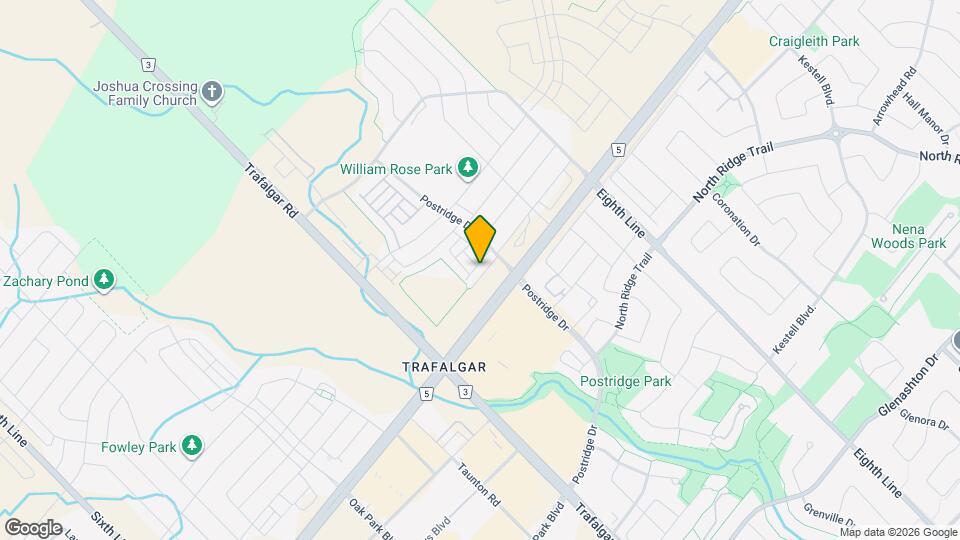 3026 Postridge Dr Map and Location Details