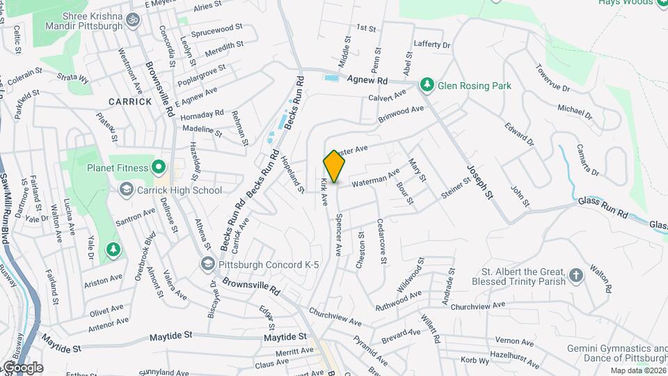 403 Spencer Ave Map and Location Details