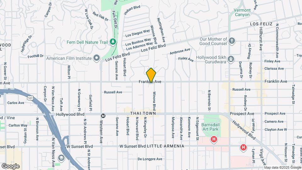 1851 Winona Blvd Map and Location Details