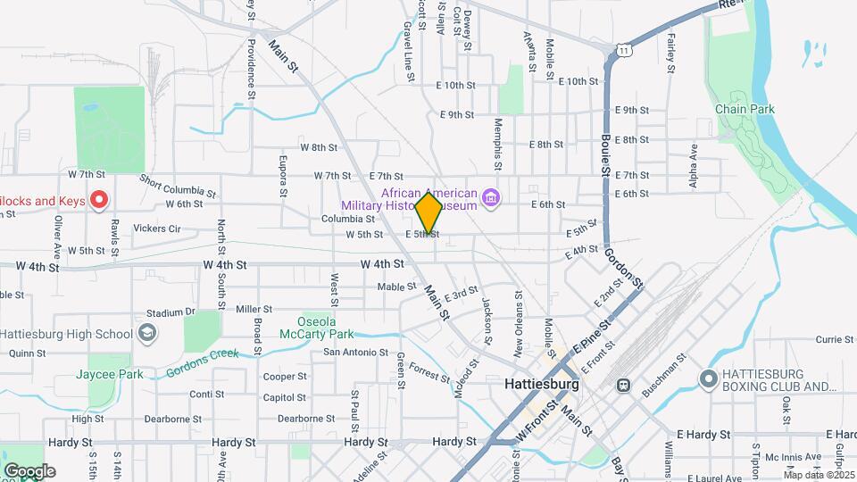 131 E 5th St Map and Location Details