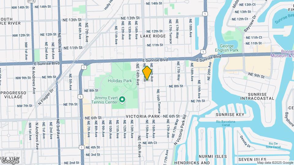 812 NE 15th Ave Map and Location Details