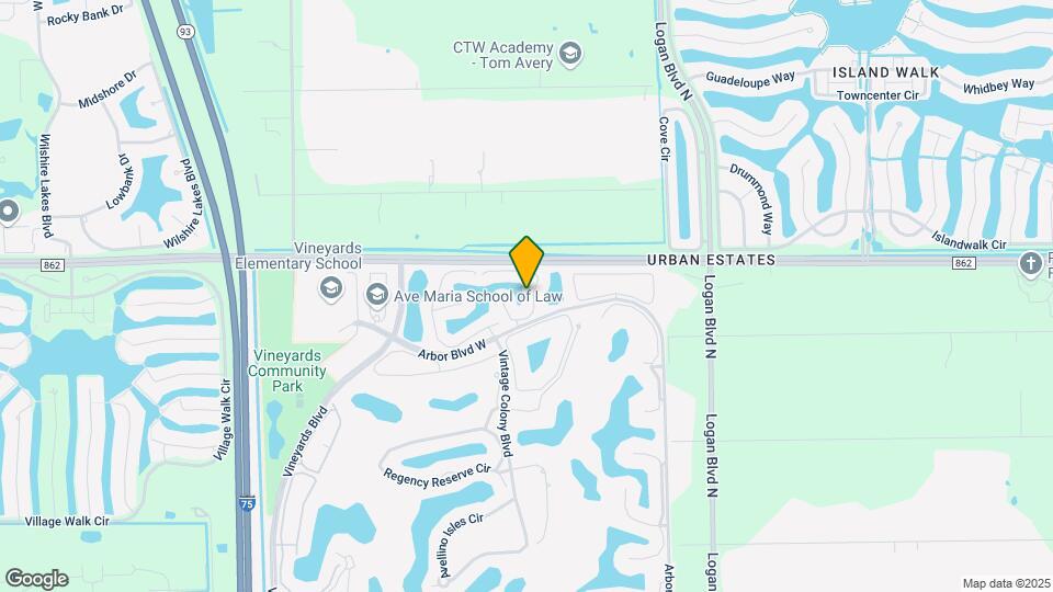 1107 Augusta Falls Way Map and Location Details