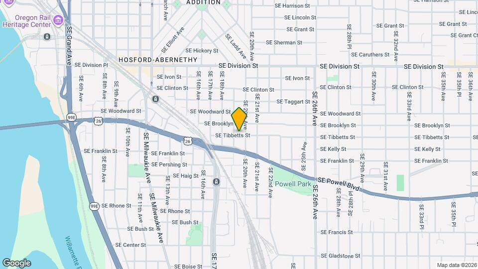 1907 SE Tibbetts St Map and Location Details