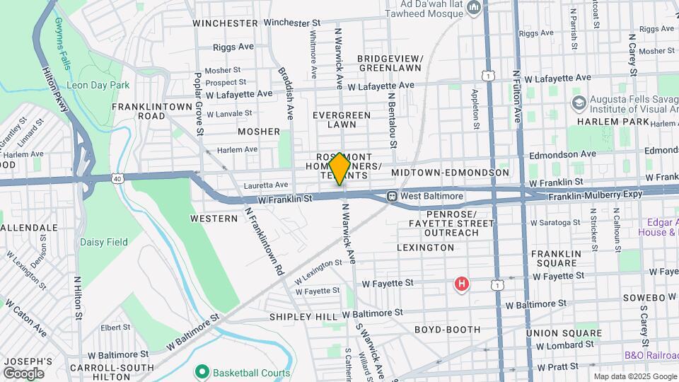 2504 W Franklin St Map and Location Details