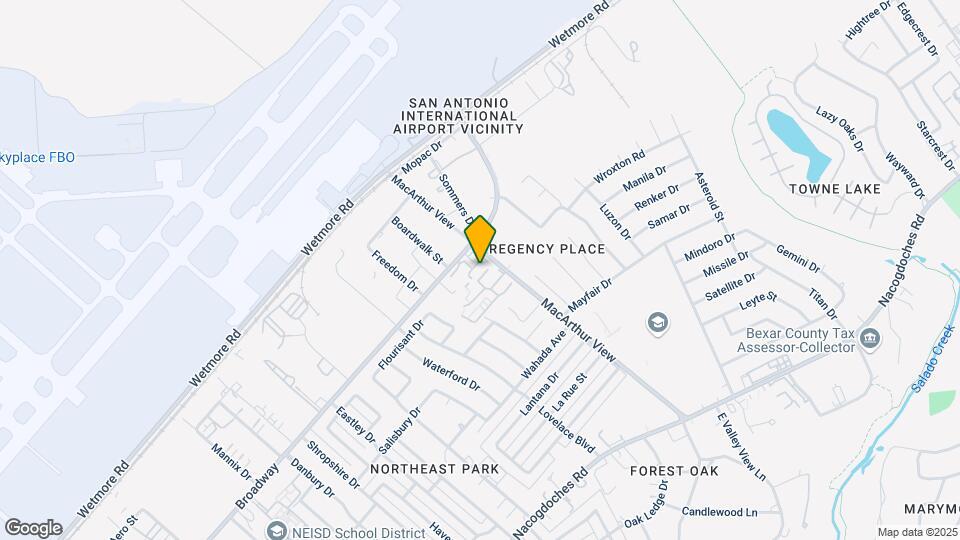 Woodland Apts San Antonio Mapa y Detalles de la Ubicación