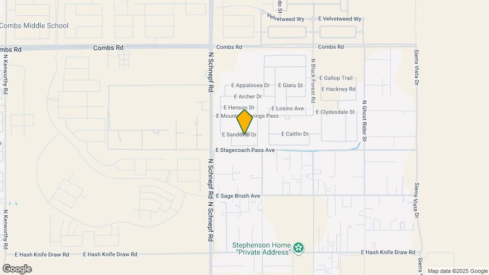 3723 E Sandoval Dr Mapa y Detalles de la Ubicación