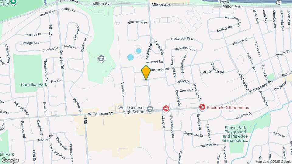 203 Hinsdale Rd Map and Location Details