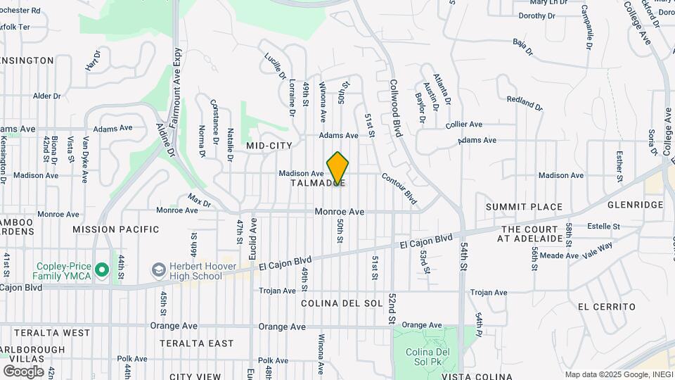 4562 50th St Map and Location Details